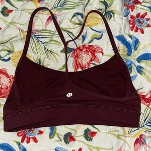 Flow Y Nulu lululemon sports bra, maroon color